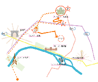 パリ市内で歩いた道のりその2