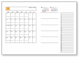 無料スケジュール帳（カレンダー）をどうぞ！サムネイル画像