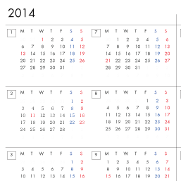 2014年版スケジュール帳（無料）