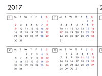 2017年版スケジュール帳（無料）サムネイル画像