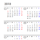 2018年版スケジュール帳（無料）