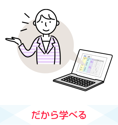 だから学べる